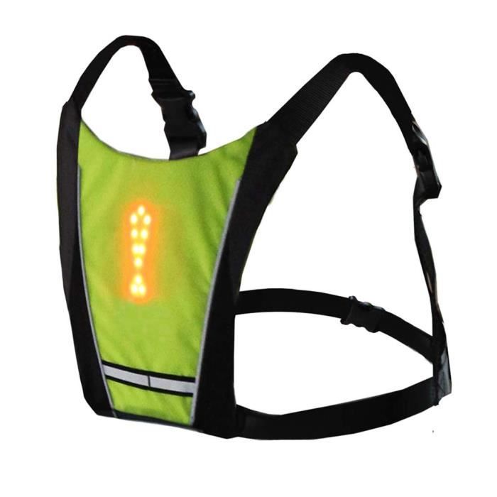 Vélo Vélo LED Sans Fil Sécurité Clignotants Lumière Gilet Équitation Nuit Guider Lumière de vélo 458
