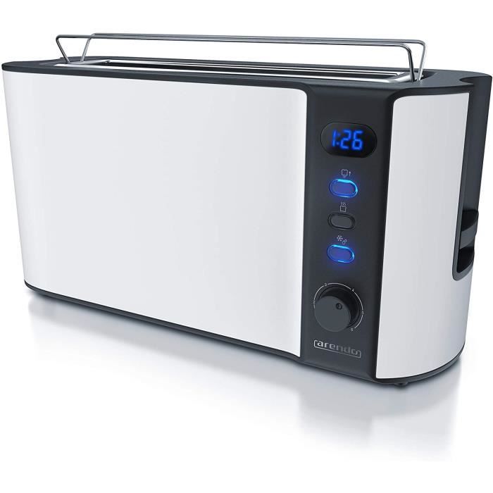 TOASTER arendo GrillePain Large Fente Affichage Digital GrillePain Automatique 3 en 11000W 6 Niveaux reacuteglable Fonction 24