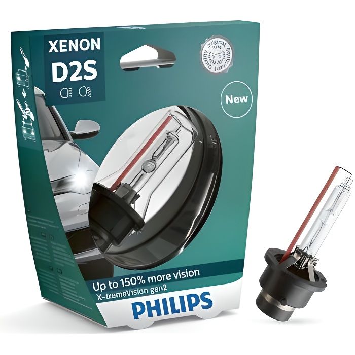 Ampoule D2S Philips xénon x-tremevision Gen2 85122XV2S1