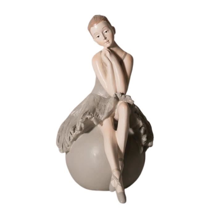 Résine Élégant Figurine Vivid Charme Ballet Danseur Statue Étagère de Bureau Table Ornement de Collection Accueil Bureau H