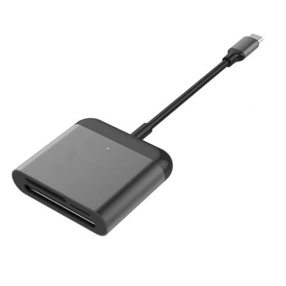 HYPER HyperDrive USB-C Pro, CFast,MicroSD (TransFlash),SD, USB 3.0 (3.1 Gen 1) Type-C, 0,12 m, 4200 Mbit-s, Noir, 60 mm