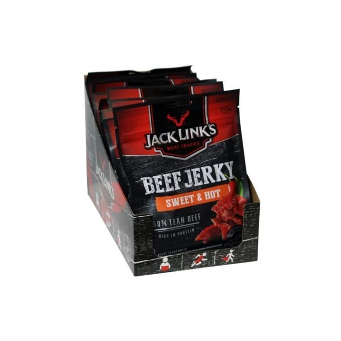 Boîte beef jerky (12X70g) Sweet et hot