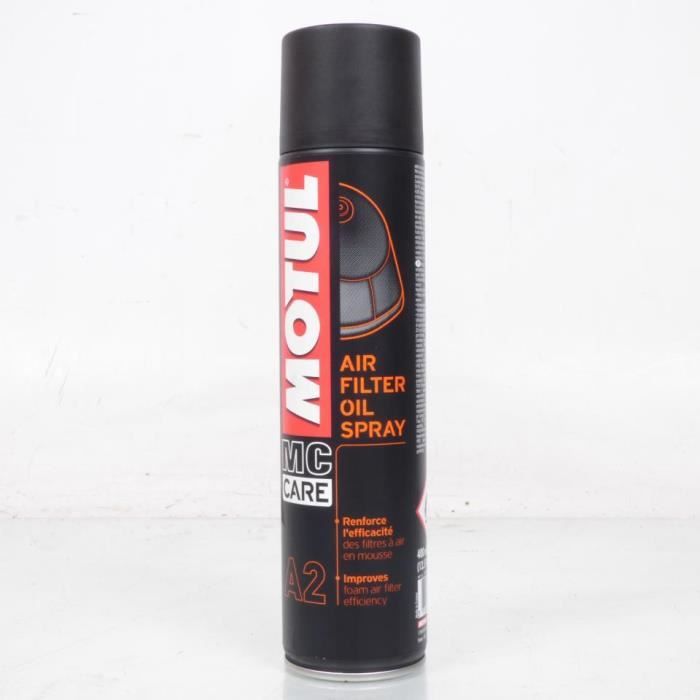 Lubrifiant et entretien MOTUL Air Filter Oil pour filtre à air Spray 400ml