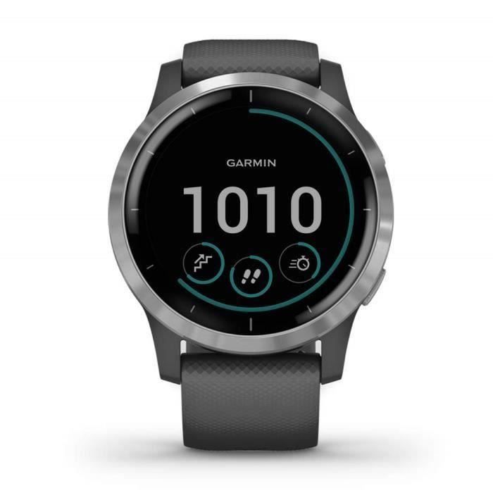 Garmin vivoactive 4 - Montre connectée GPS multisports - Silver Shadow Grey
