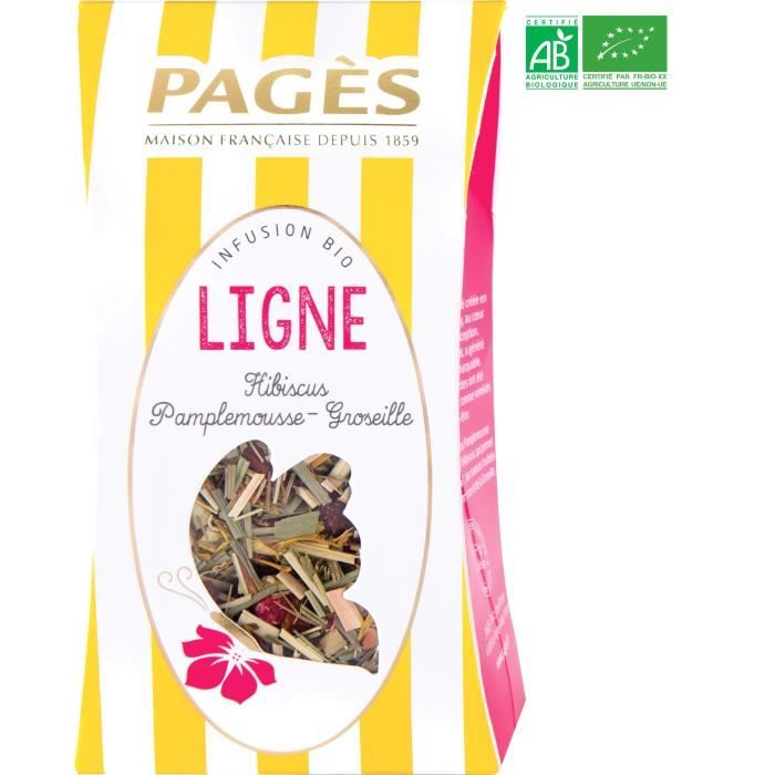 PAGES Infusion Ligne - Hibiscus, Pamplemousse, Groseille - Vrac - Bio