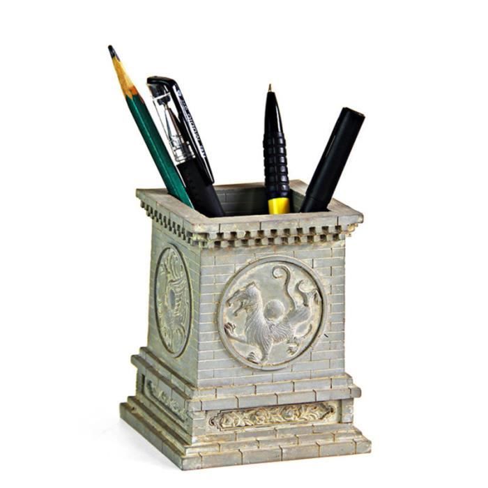 1PC porte-stylo Vintage Style chinois Chic organisateur de stylo pinceau Pot pour bureau école à domicile POT A CRAYON