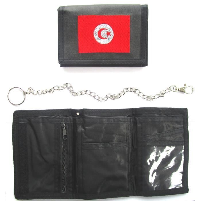 PORTEFEUILLE TUNISIE TUNISIEN No écharpe drapeau maillot fanion casquette ...