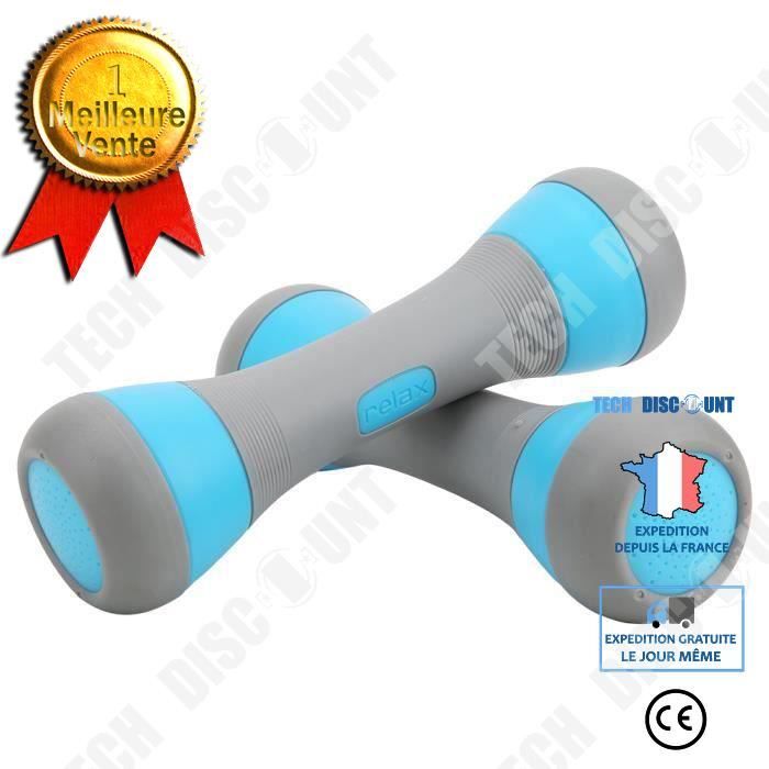 TD® Petit Haltères de Yoga Accessoire de fitness pour femme(Bleu )