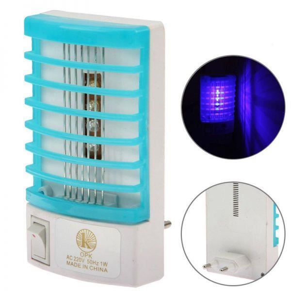 Lampe anti moustique prise électrique destructeur insecte volant mouche