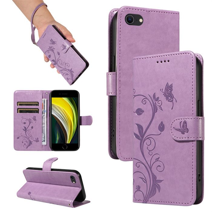 Huex Pastel Custodia Rigida In TPU Per IPhone 7 - Viola - Con 2 Pellicole Protettive E Panno