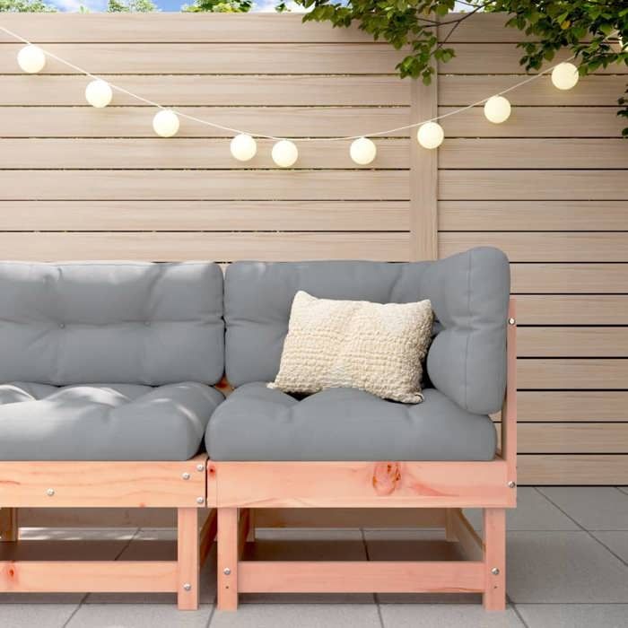 vidaXL Canapé d'Angle de Jardin Siège avec Dossier Meuble de Terrasse Patio Arrière cour Balcon Extérieur Bois 825371