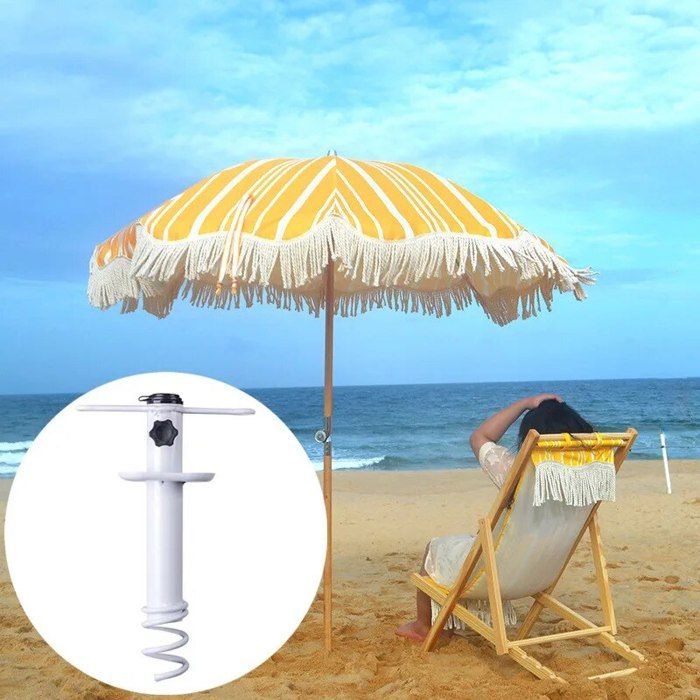 Kit D'anneaux Réducteurs Pour Pied De Parasol - 38 Mm Et 48 Mm, Avec Vis Et Cache-trous, Stabilisation Renforcée - 6