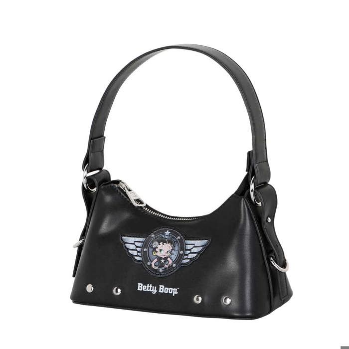 Sac à Main Betty Boops Noir, 2004, Toile, Taille Moyenne - Fleischer Studios
