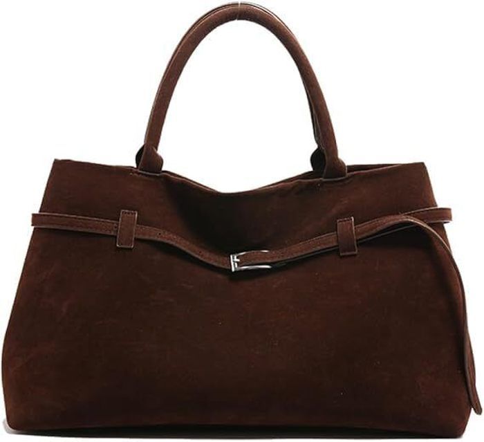 Sac Fourre Tout en Daim Cuir Sac a Main Sac de Travail Retro Sac a Main Femme Grand Capacite Sac a Main fourre Tout Ample brun Brun Cdiscount Bagagerie Maroquinerie