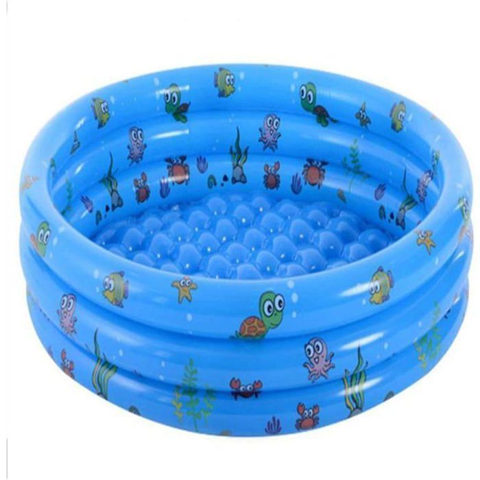 Piscine Gonflable Ronde Enfants 229x56 Cm – ECD Germany – 750 L – PVC Robuste – Pataugeoire Jardin Été – Kit Réparation Inclus