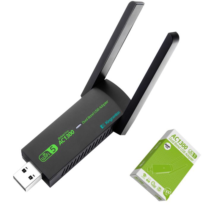 Adaptateur WiFi USB 1300M - KINGCENTON - Double Bande 2.4G 5.8GHz ...