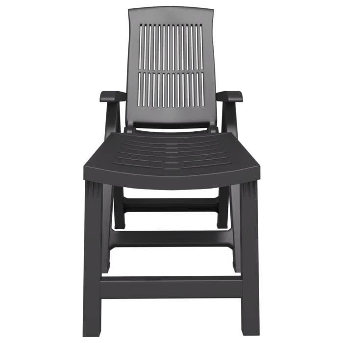 JLL*TOP - Chaise longue - Bain de soleil - anthracite plastique LLL601