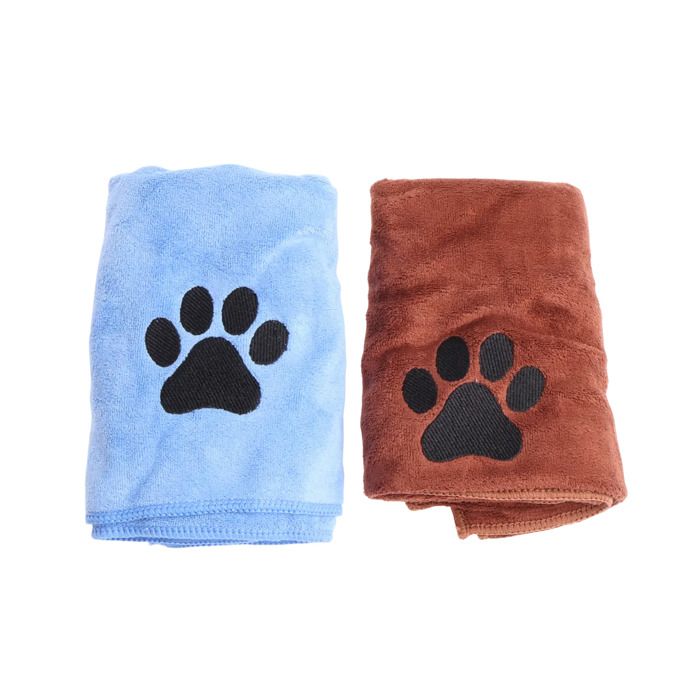 Comparer les prix de Serviette pour chien - EINNENFFER - Lot de 2 - Microfibre - Ultra-absorbant - 40x80 cm