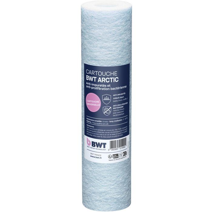 Pack cartouches annuel - BWT - ARCTIC 20 µm + PURESILI - Anti-impuretés + antibactérien