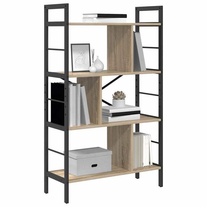 Organisateur/Etagère à Livres(1 PCS) - ZENCORE - Bibliothèque de Rangement - Chêne Sonoma 75x30x1235cm - Bois dingénierie LH89775
