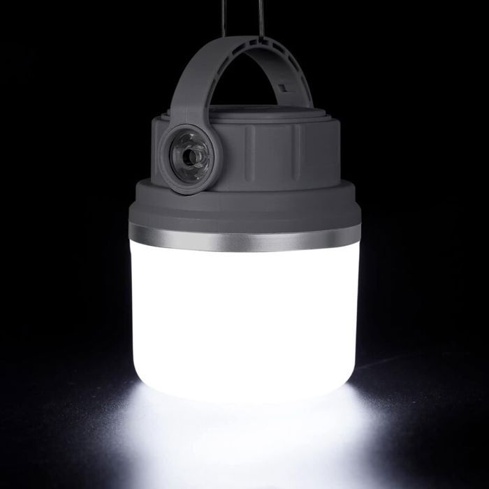 LED Camping Lanterne 3000 mAh Lampe Solaire USB Rechargeable 5 Modes Eclairage 360° Pliant Camping Lumière SOS IPX5 Étanche Camping