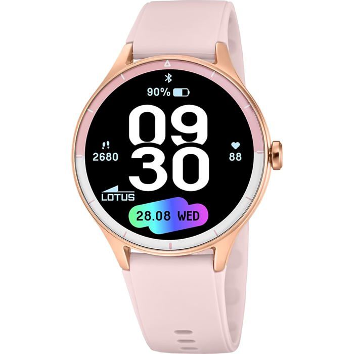 Montre Connectée Femme Homme Smartwatch Rose Suivi Activité Cardio Sommeil Notifications Bluetooth Android Ios