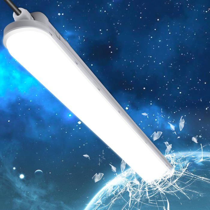 Neon LED 120 CM Reglette LED 36W 4500LM 4000K Naturel Blanc Tube Lampe Connectable Luminaire Plafonnier Éclairage pou TUBE LUMINEUX