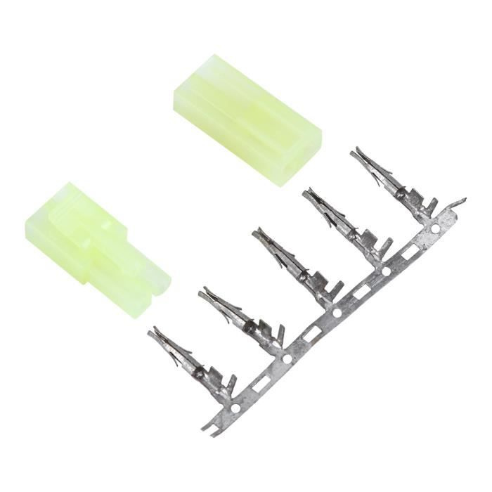 Lot De 5 Paires Connecteurs Tamiya Mâle/femelle – Broches 10 Pcs – Pour Avion RC Et Voiture