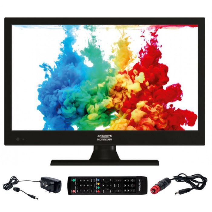 Téléviseur LED 16" ANTARION - HD 1920x1080 pixels - Compatible 12V - ULTRA HD DVB-T2 (H265)