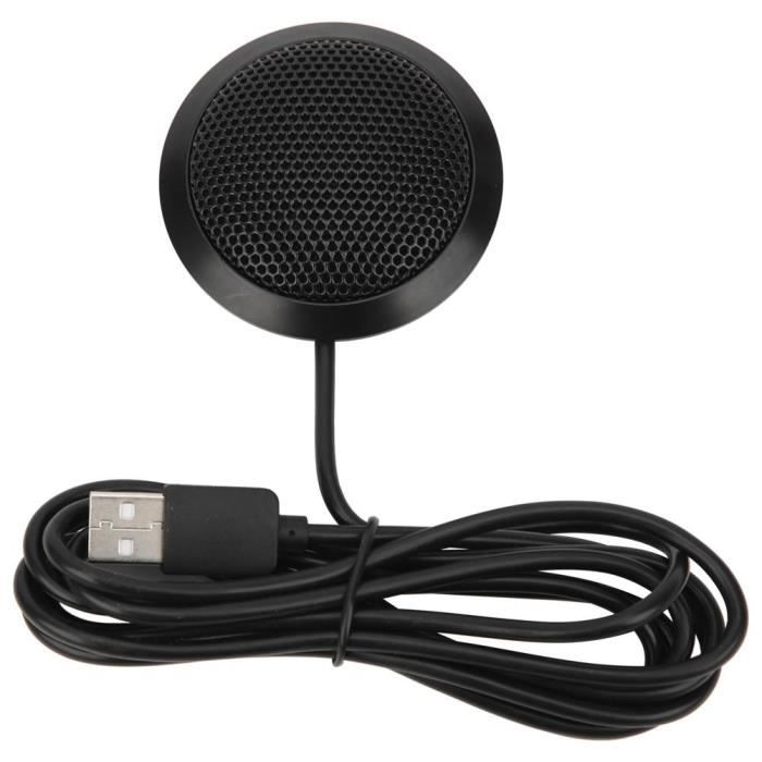 Microphone USB De Conférence GOEDCH - Captation 360°, Bouton Muet, Plug & Play - Pour Réunions, Streaming Et Jeux - 9