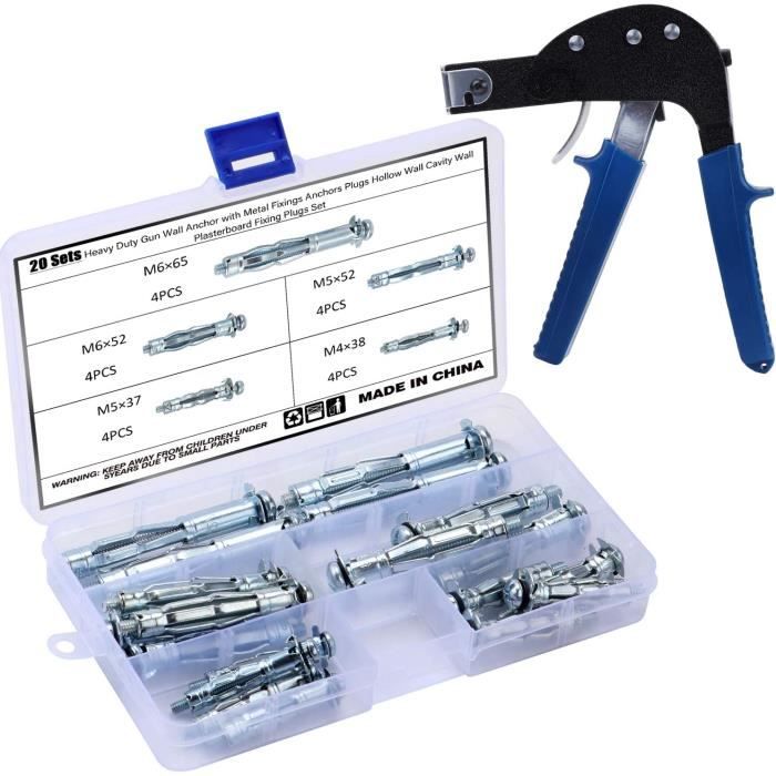 Kit 50 Chevilles Murales M6x30mm Avec Vis Et Foret - Uxcell