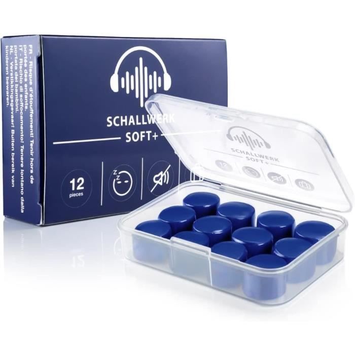 Schallwerk ® Soft+ 12 bouchon d'oreille en silicone – bouchons d