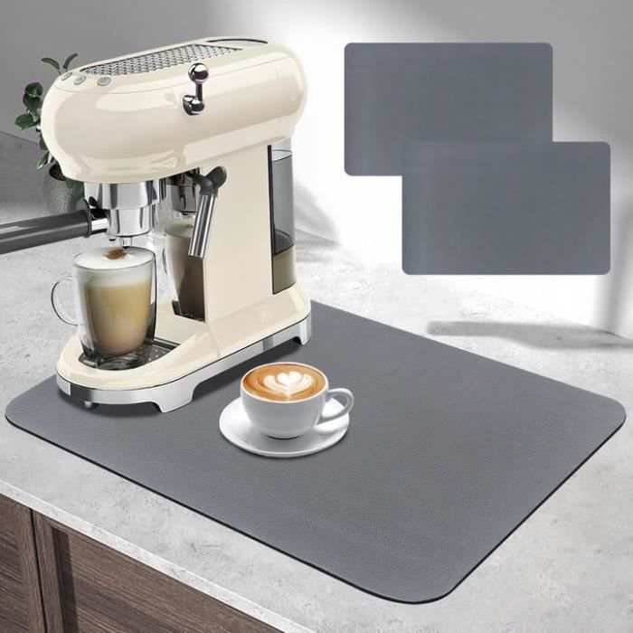 Tapis Égouttoir Vaisselle Tapis de Machine à café 50×40 cm Tapis