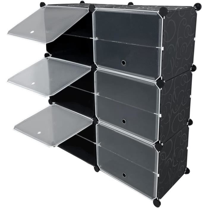 Meuble à Chaussures Étroite 4 Portes - Étagère Réglable Pour Petite Entrée, Salon, Chambre | 102 X 24 X 79,5 Cm, Blanc, Capacité 16-20 Paires