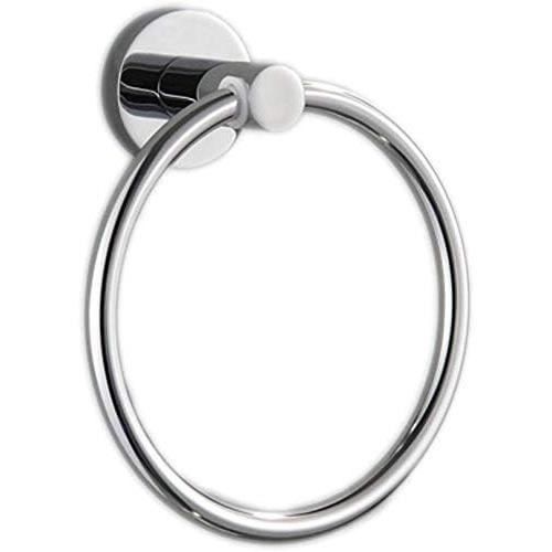 Anneau Porte-Serviettes Mural Leekayer Noir Mat – Acier Inoxydable 15,5 Cm, Design Rond Élégant