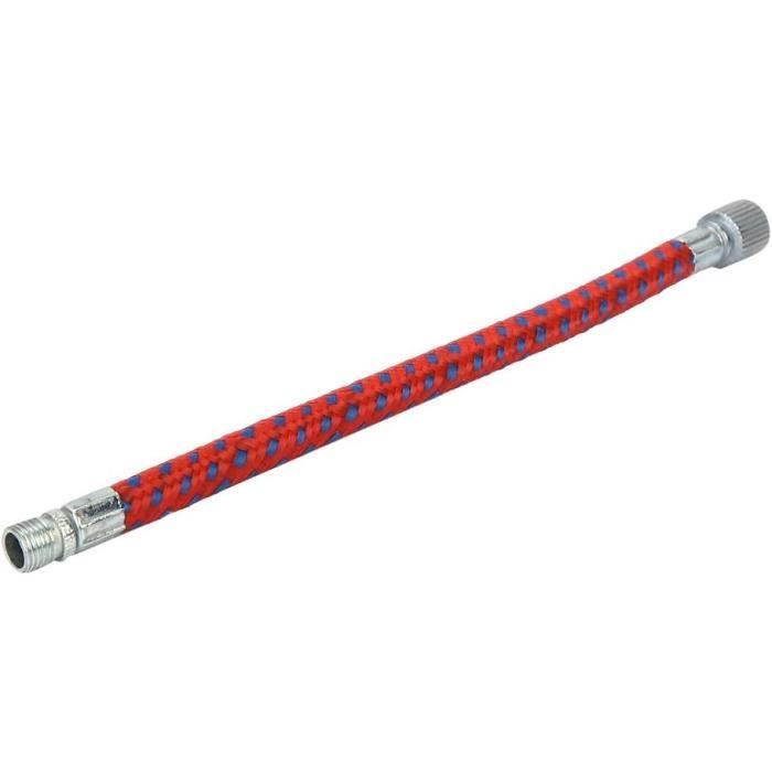 Tuyau D'extension Pour Pompe à Vélo - Connexion Schrader, Métal Et Caoutchouc, 165 Mm