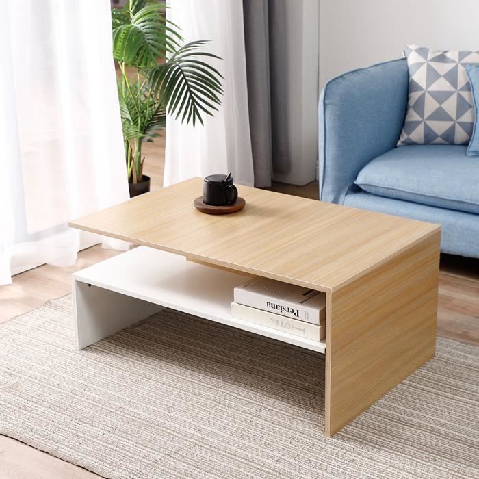 Nuo Nova Design Table Basse Table De Salon Rectangulaire Bois