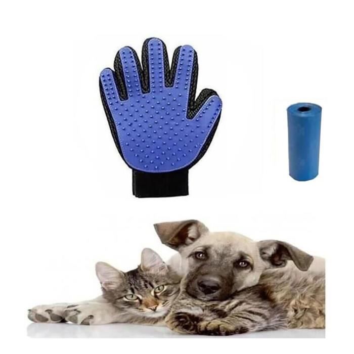 2 Gants Anti-poils Pour Animaux - Adsorption électrostatique - Pour Chat, Chien, Canapé, Voiture - Réutilisables, Lavables