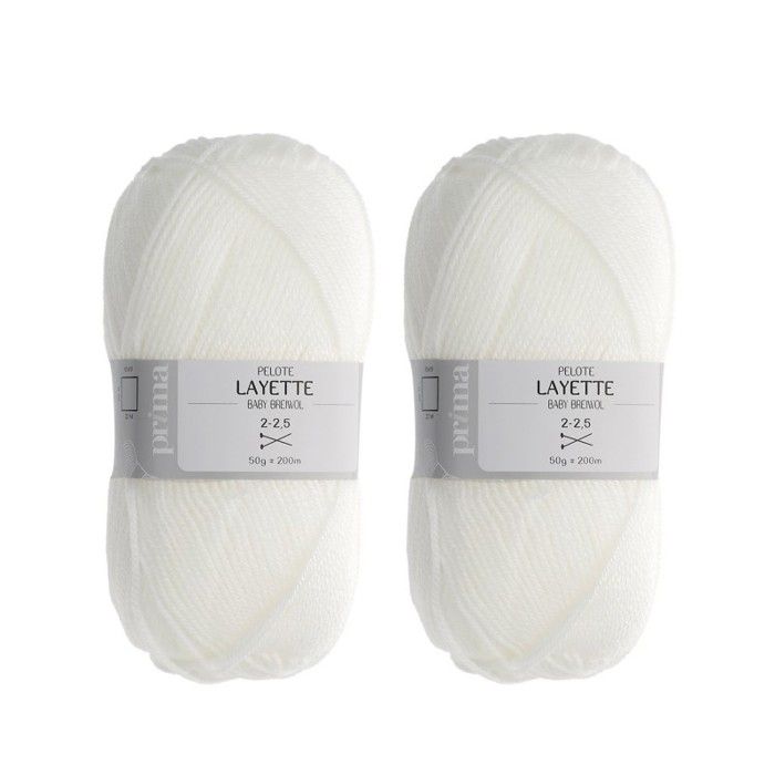 2 Pelotes De Laine Florine 50g - Idéal Layette, Tricot - Origine France, Neuf