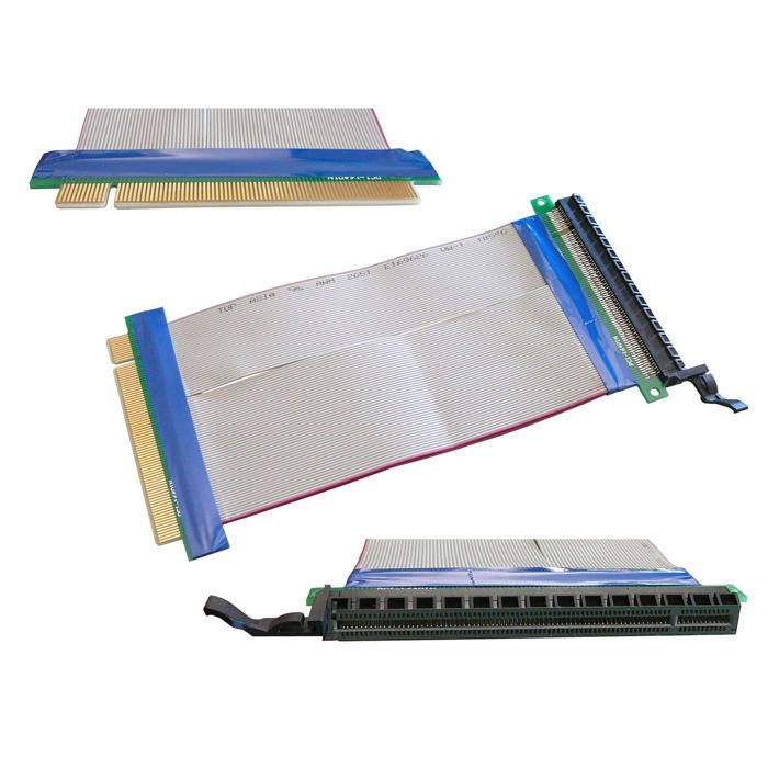 KALEA-INFORMATIQUE Adaptateur riser PCIe x4 vers miniPCIe avec nappe blindée 15cm ou 25cm