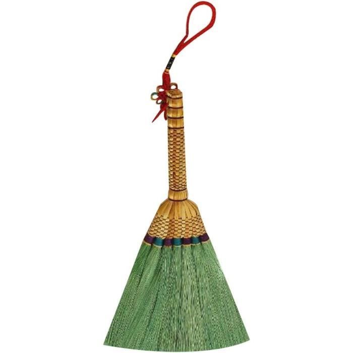 Mini Balai En Paille De Riz - 12 Cm | Balai à Main Naturel En Bambou | Pour Petits Nettoyages, Jardinage - 14