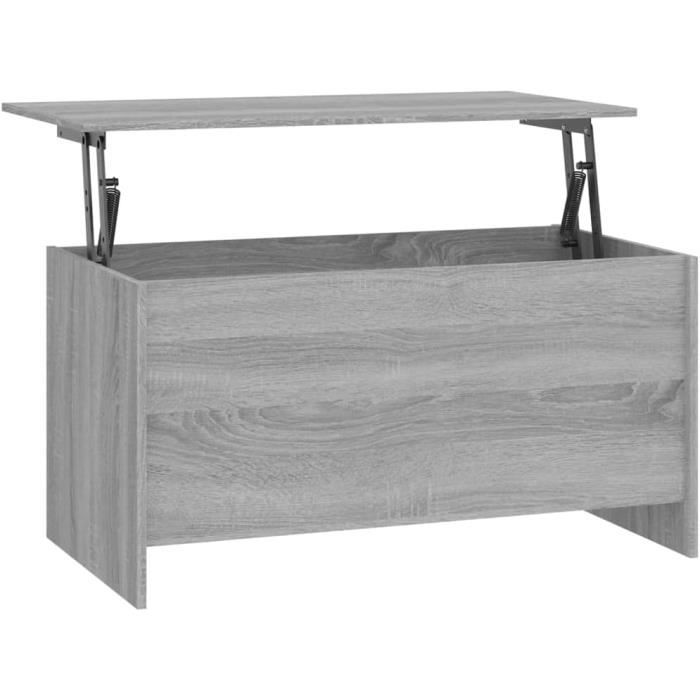 Table Basse Design Noir - 40x40x43 Cm - 2 étagères - Idéale Salon, Canapé, Intérieur