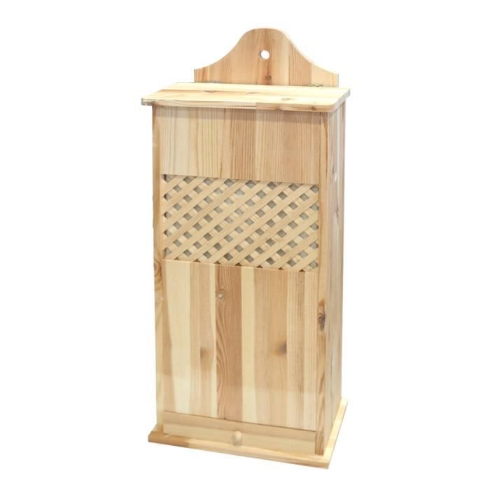 Frandis Huche A Pain Double En Bois Pin Massif 78 4x31x17cm Marron