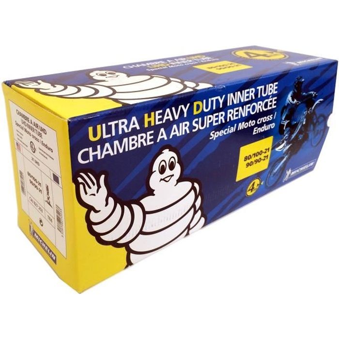 MICHELIN - Chambre À Air Moto Offroad 21 - 90/90 80/100 Uhd Valve Tr4