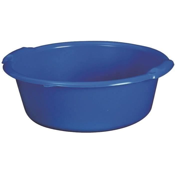 Bassine ronde 11L - D: 36.5cm - H 14cm - bleu