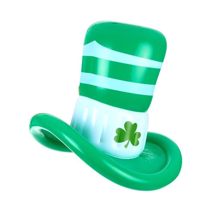 Chapeau gonflable - Saint Patrick - Vert - 50 cm - Décoration de fête - Mixte