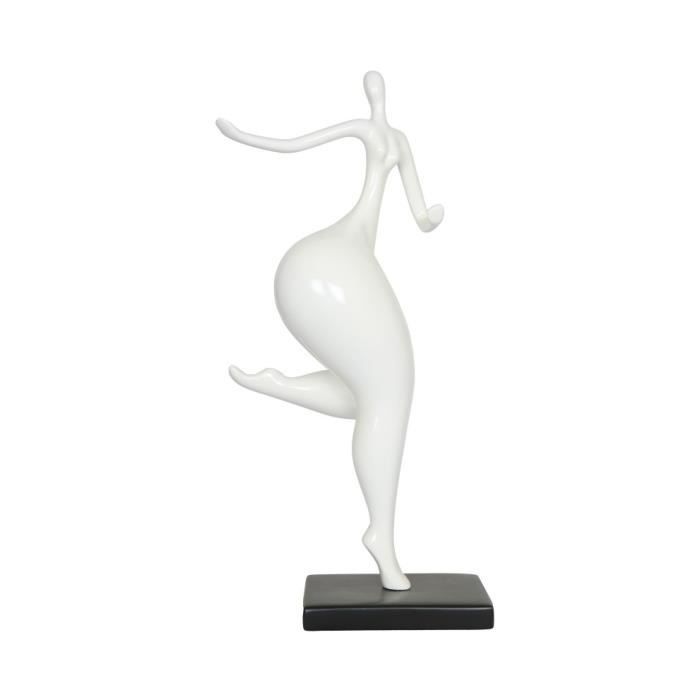 Statue femme design moderne en résine blanche (Anne) 78 cm