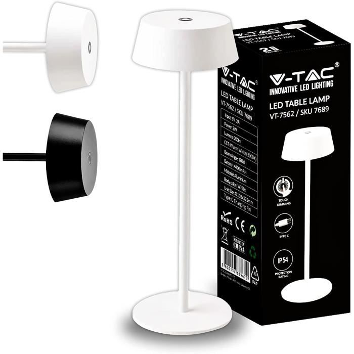 LED Lampe à Champignons En Bois, Commutateur Tactile Sans Fil