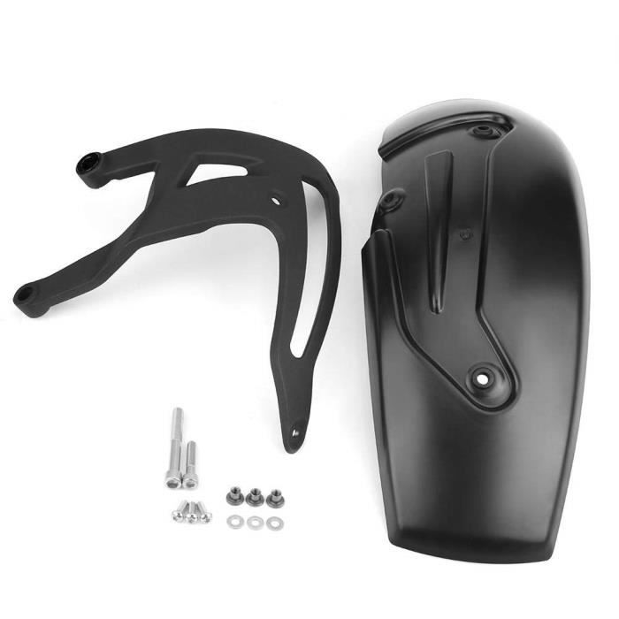 Hlyjoon Moto Pneu Garde-boue Arri/ère en Plastique ABS en Alliage daluminium CNC et Noir de Moto Wheel Tire Boue Splash Fender Accessoire de Pare-poussi/ère Bouclier pour X-ADV 2017 2018