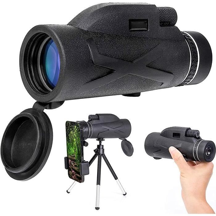 K & F Concept Télescope Extérieur 12*50 BAK4 HD Monoculaire Voyage Télescope Monoculaire Monoculaire Pour Adultes Télescope Monoculaire